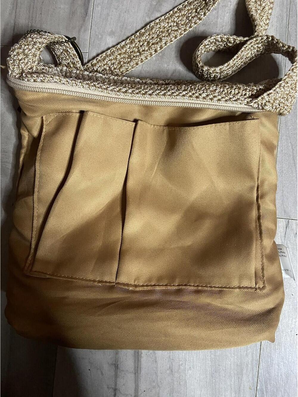 THE SAK Original Crochet Purse Brown Shoulder Bag Classic Boho - Picture 6 of 8